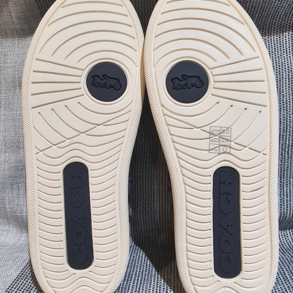 Navy coach loafers/slip ons - Picture 2 of 3